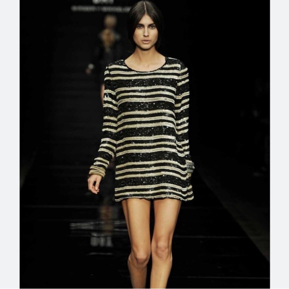 Day Birger et Mikkelsen black sequin beaded dress